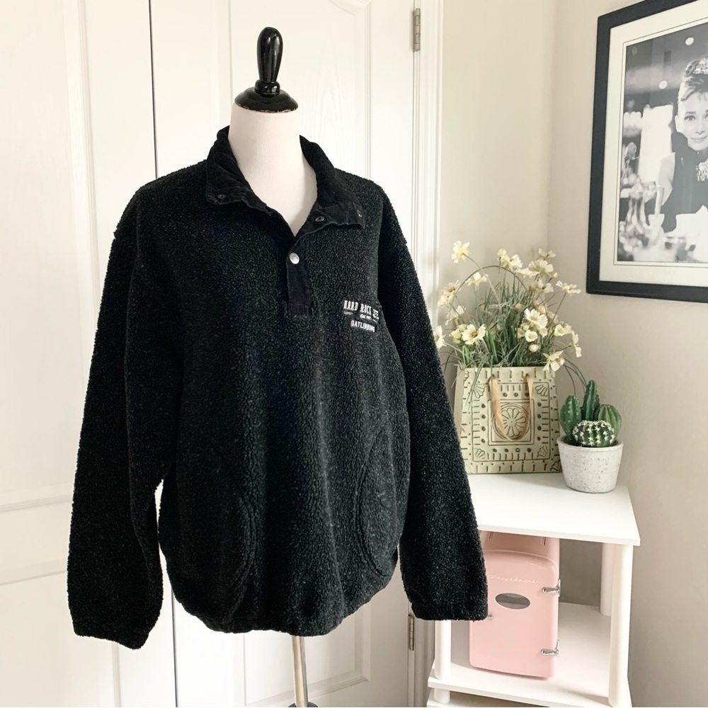 Hard Rock Cafe Gatlinburg Sherpa Corduroy Sweatshirt